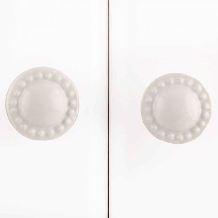 White Tiny Ceramic Cupboard Knob